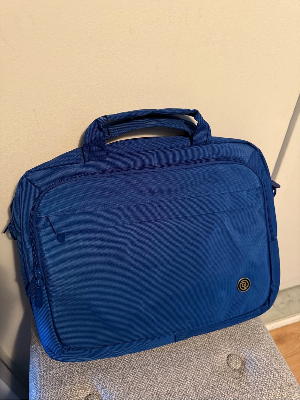 Blue Men's Laptop Briefcase Bag
